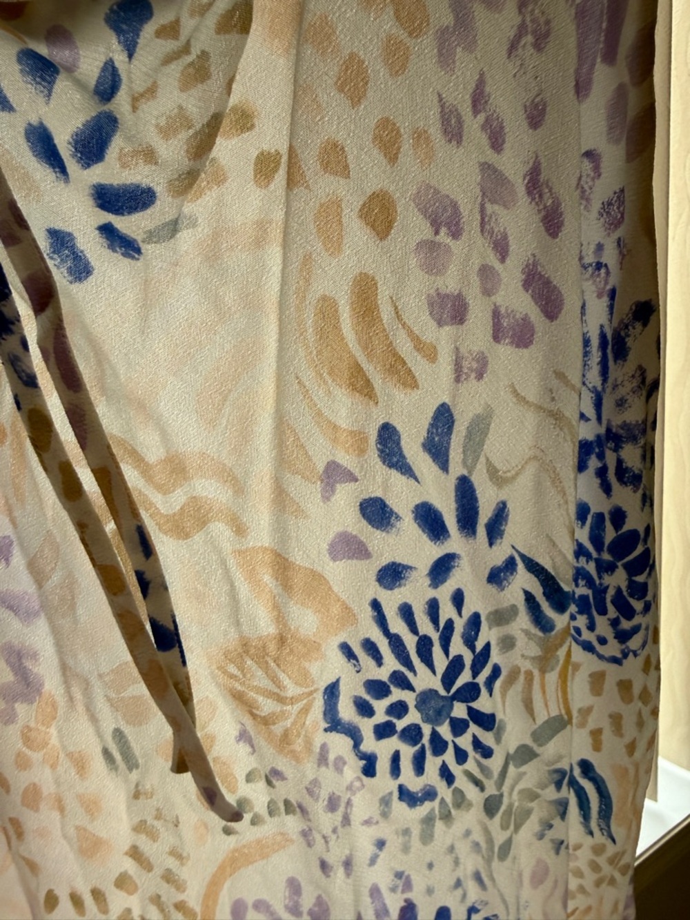 Wilfred Blue and Cream Floral Slip Maxi Dress - Picture 3 of 5